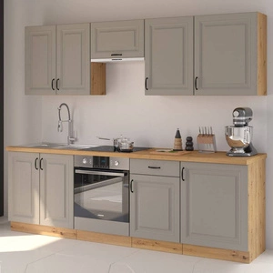 Delos Küchenmöbel Set 250 cm Schränke sehen in skandinavischen klassischen und modernen Interieurs großartig aus