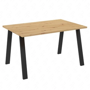 Malden Tisch 138x90 cm handwerkliche Eiche / schwarz einfache Form der Möbel mit stilvollen schwarzen Loft-Stil Beine bereichert auslaufsicher Platte