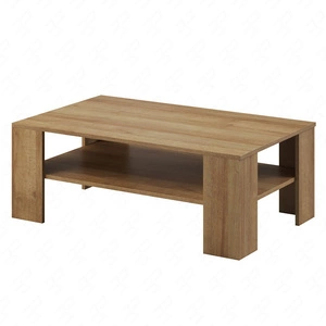 Couchtisch Neba 103 cm Eiche riviera modernes Möbeldesign hochwertige Verarbeitung Tischkante mit speziellem ABS-Furnier bearbeitet