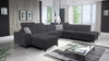 Ecksofa mit Schlaffunktion Kelly Sleek X graphit links extrem elegantes Ecksofa für Wohnzimmer mit verstellbaren Kopfstützen