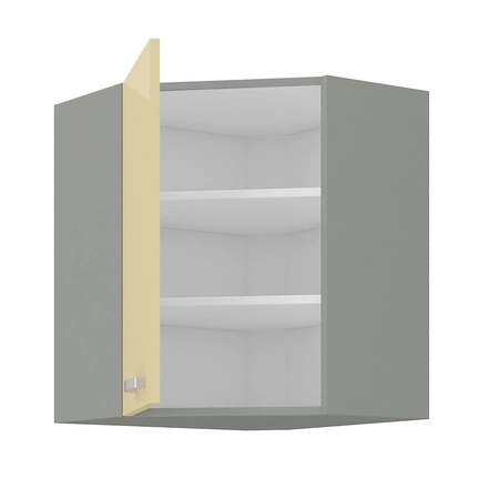 Karmen 89x89 GN-72 3F Eck-Hängeschrank für die Küche, resistent gegen Dampf, hohe Temperaturen und Verschüttungen