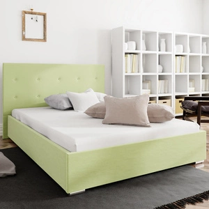 Bejar gepolstertes Bett 180x200 mint mit modernem Kopfteil ideal für Schlafzimmer