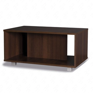 Couchtisch Maximus 100 cm Kastanie Wenge modernes Möbeldesign Tischkanten mit speziellem ABS-Furnier bearbeitet