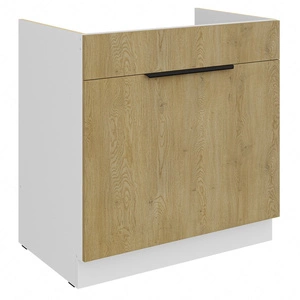 Küchen spülenschrank mit Schublade Cremona 80 ZL 1S BB feuchtigkeits- und beschädigungssicherer Schrankkantengriff