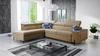 Ecksofa mit Schlaffunktion Belvi III dunkelbeige links bequemes und elegantes Ecksofa für das Wohnzimmer mit praktischem Stauraum an der Seite