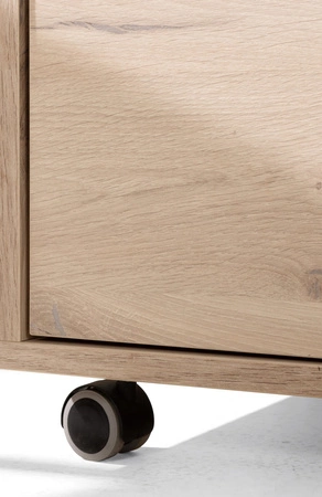 Schubladenschrank Estan Eiche hell/anthrazit funktionales Möbelstück für das Büro, Arbeitszimmer oder Jugendzimmer