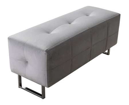 Ecksofa mit Schlaffunktion Hampton hellbraun rechte Seite stilvolle Steppung auf der Sitzfläche weicher Polsterstoff Ecksofa mit Verlängerung