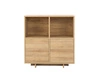 Schrank Noma 102 cm Eiche Riviera elegantes Design einfache Form von Möbeln, die in jedes Interieur passen Fronten von Kommoden mit Push-to-Open-System