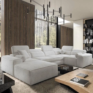 Ecksofa mit Schlaffunktion Viano IV Grau Esche links Designer Ecksofa das sich perfekt in moderne Einrichtungen einfügt