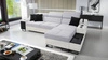 Ecksofa mit Schlaffunktion Alcamo grau Esche / weiß rechts stilvolles Ecksofa mit einer ausziehbaren praktischen Schublade an der Seite des Möbels