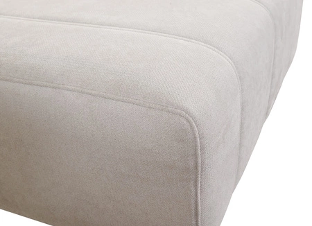 Ecksofa mit Schlaffunktion Penejos VI creme linke Seite stilvolles Ecksofa mit zwei Bettkästen strapazierfähiger Stoff