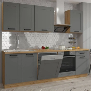 Asti Küchenmöbel Set 250 cm Schränke sehen in klassischen und modernen Interieurs großartig aus