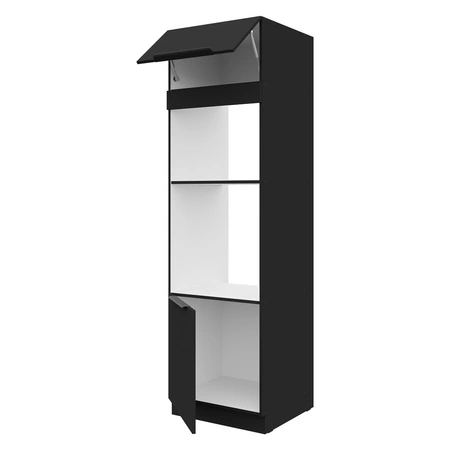 Eck-Küchenmöbelset Brianza / Schwarz 330x210 cm Griffe aus Metall sehen in modernen Innenräumen toll aus