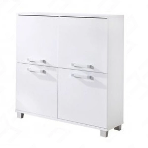 Kommode Maximus 100 cm weiß modernes Möbeldesign, Kanten mit speziellem ABS-Furnier verarbeitet