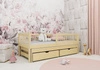 Kinderbett Simba 80x200 cm Kiefer 2-Personen-Ausziehbett für Kinderzimmer Massivbauweise Kinderbett aus massivem Kiefernholz