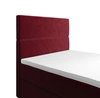 Boxspringbett Bing 120x200 dunkelrot im modernen skandinavischen Stil mit gepolstertem Kopfteil Bett mit Staukasten