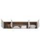 Kleiderschrank Erweiterung Caspe 200 cm beige modernes Design ABS-Finish und Aluminium-Griffe
