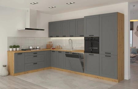 Asti 60 DPM-210 2F Küchenschrank für Einbau-Mikrowelle und Backofen, dampf-, hitze- und spritzwasserbeständig