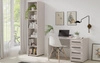 Bücherregal Maxione 45 cm beige funktionelles Bücherregal ideal für Jugendzimmer oder Büro einfaches und universelles Design