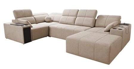 Ecksofa mit Schlaffunktion Tesalia IV honey right komfortables Ecksofa für den Wohnbereich mit innovativer Schiebefunktion der Rückenlehne