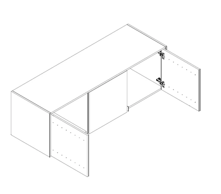 Aufsatz für Schrank Aspen 155 cm Beige / Schwarze Lamellen funktionale Schrankerweiterung für Kleidung Schuhe und Accessoires