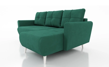 Ecksofa mit Schlaffunktion Felicie flaschen grün Universal-Ecksofa mit stilvollem Design das sich in jede Einrichtung einfügt