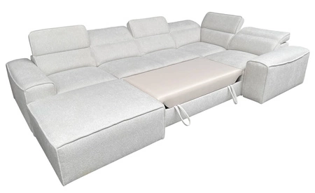 Ecksofa mit Schlaffunktion Viano IV patina links Designer Ecksofa das sich perfekt in moderne Einrichtungen einfügt