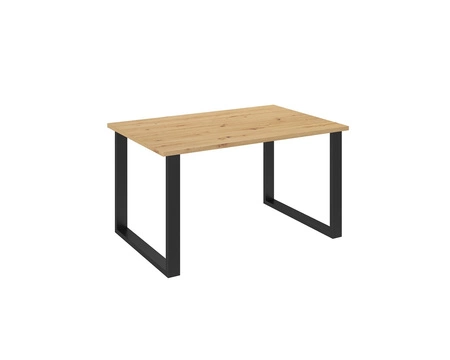 Taunton Tisch 138x90 cm handwerkliche Eiche / schwarz einfache Form von Möbeln mit stilvollen schwarzen Loft-Stil Beine bereichert auslaufsicher Platte