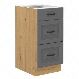 Küchenschrank mit Schubladen Kea 40 D 3S BB dampf-, hitze- und auslaufsicherer Schrank