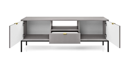 Möbel Set Lovro grau modernes Design Schrankwand für Wohnzimmer oder Sitzungssaal