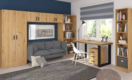 Makana Eiche artisan Schreibtisch ein stilvolles und funktionelles Möbelstück mit einer 28 mm Platte für das Büro, Arbeitszimmer oder Jugendzimmer