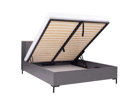 Möbelset für Schlafzimmer Estan beige/anthrazit Zeitloses Design Schlafzimmermöbel-Set geräumiger Schiebeschrank mit Spiegel