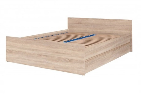 Bett Simple 160x200 cm Eiche sonoma funktionelles Möbelstück für ein Schlafzimmer oder ein Jugendzimmer