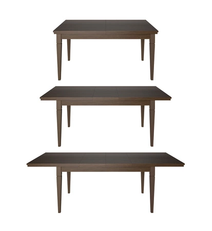 Klapptisch Evora 90x160-240 cm Eiche graubraun Attraktives Design und Funktionalität werden Liebhaber ausdrucksstarker Innenräume begeistern