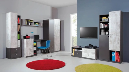 Möbel-Set Tablo 4 graphit / enigma ideal für Kinder- oder Jugendzimmer Möbel in Trendfarben