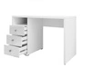 Schreibtisch mit Schubladen Iris 120 cm weiß stilvoll und funktional für das Büro, Arbeitszimmer oder Jugendzimmer