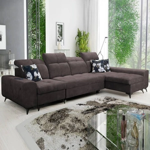 Ecksofa mit Schlaffunktion Buffalo XII braun rechtsseitig stilvolles und funktionelles Ecksofa mit Bettkasten