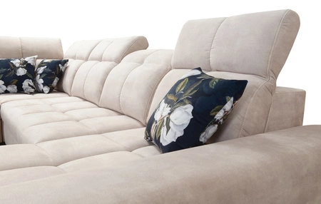 Ecksofa mit Schlaffunktion Buffalo VI beige rechte Seite funktionelles und stilvolles Ecksofa mit drei Bettkästen