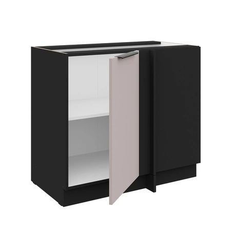 Eckküchenzeile Tarraco 105 ND 1F BB rechts Metallkantengriff feuchtigkeits- und beschädigungsbeständiger Schrank