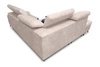 Ecksofa mit Schlaffunktion Buffalo VII braun linksseitig stilvolles Ecksofa mit Bettzeugcontainer Velourstoff