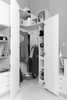 Eckgarderobe Mobi weiß/türkis ideale Garderobe für das Jugendzimmer sehr gut nutzbar und hat einen modernen Look
