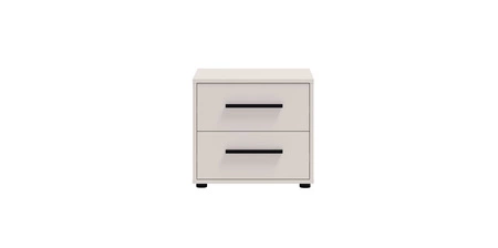Nachttisch Maxione beige eleganter Schrank mit Schubladen für das Schlafzimmer Funktionsmöbel in zeitlosem Design