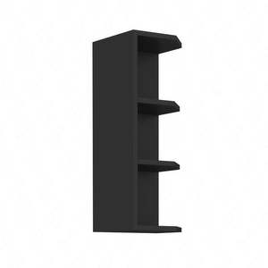 Küchenhängeschrank mit Einlegeböden 30 G-72 ZAK schwarz Schrank dampf- und hitzebeständig