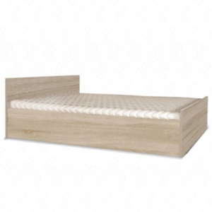 Bett Maximus 160x200 cm Eiche Sonoma hell funktionaler Möbelstück für Schlafzimmer oder Jugendzimmer