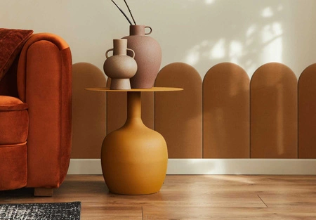 Wally gepolstertes Paneel 30x100 cm Honig stilvolles Wandpaneel Zaun Veloursstoff modischer Schliff für jedes Arrangement