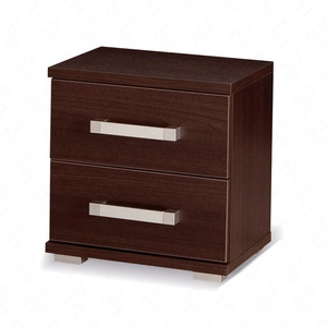 Nachttisch mit Schubladen Maximus Kastanie Wenge funktionelles Möbelstück für ein Schlafzimmer oder ein Jugendzimmer Kante mit einem speziellen Furnier beendet