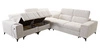 Ecksofa mit Schlaffunktion Penejos III beige links äußerst bequemes und praktisches Ecksofa für das Wohnzimmer zwei Container für Bettzeug
