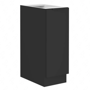 Cargo Küchenschrank Schwarz 30 D CARGO BB Metallkantengriff feuchtigkeits- und beschädigungsbeständiger Schrank