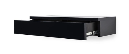 Hängekonsole Navene 100 cm schwarz glänzend Eine funktionelle und vielseitige Ergänzung für das Wohnzimmer, den Flur oder das Büro