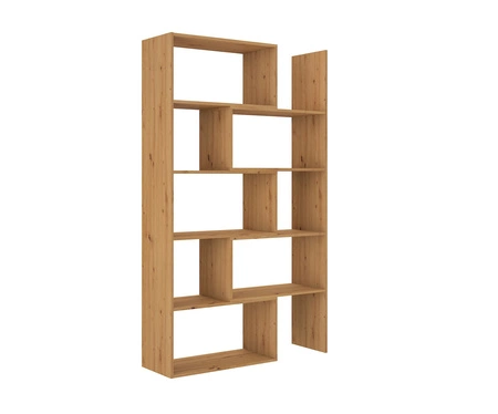 Carl Eiche artisan hohes Bücherregal ideales Bücherregal für ein Büro, Arbeitszimmer oder Jugendzimmer mit der Möglichkeit es zu erweitern